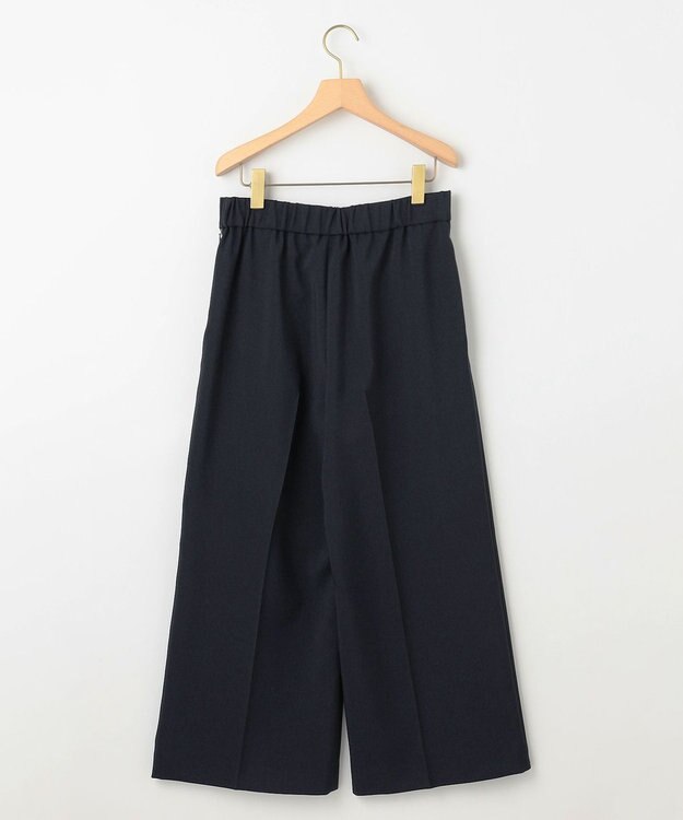 組曲 L 【ストレッチ・イージーケア】オシャクロス ガウチョパンツ ネイビー系