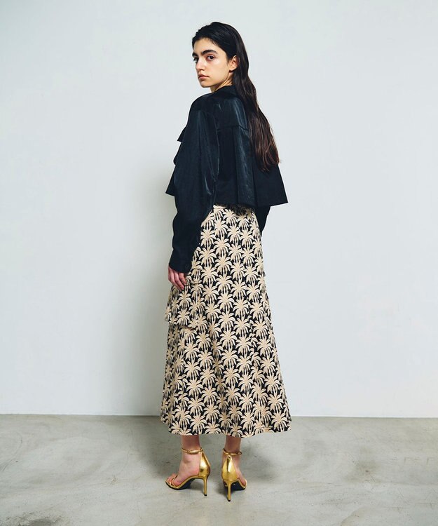 GRACE CONTINENTAL クロップドミリタリージャケット ブラック