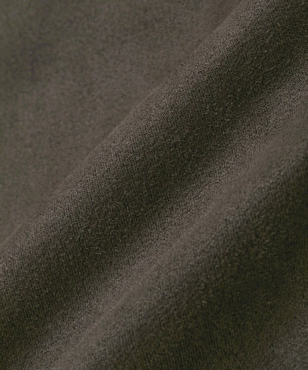 YECCA VECCA サイドプリーツノーカラーブルゾン Brown