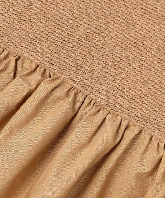 組曲 KIDS 【80-100㎝】ビスチェドッキング Tシャツ ベージュ