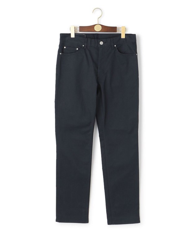 J.PRESS MEN パウダーチノストレッチパンツ ネイビー系
