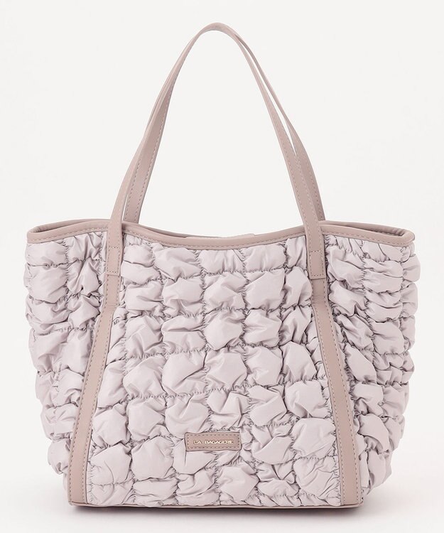 LA BAGAGERIE ポップコーンキルト2WAYトート Mサイズ グレージュ