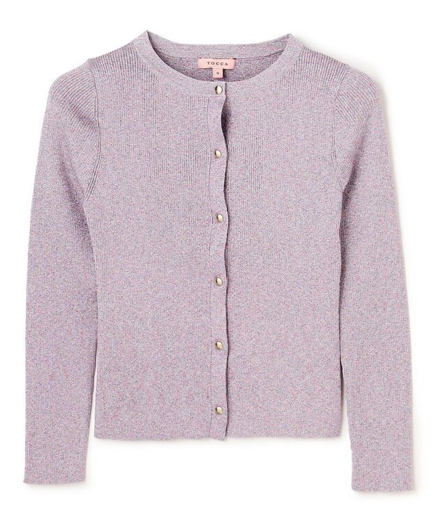 TOCCA SPARKLE TOUCH KNIT カーディガン [新色]ライラック系