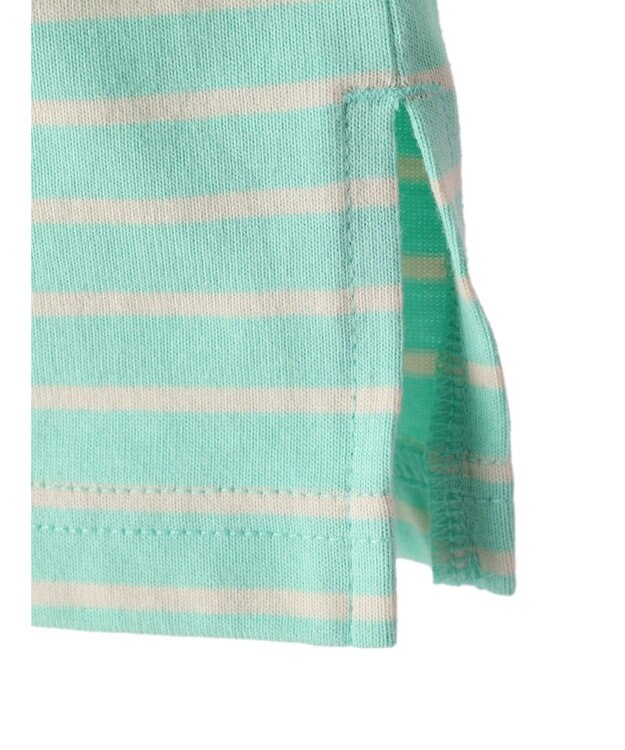 earth music&ecology トリカラーボーダーロンＴＥＥ Mint Green