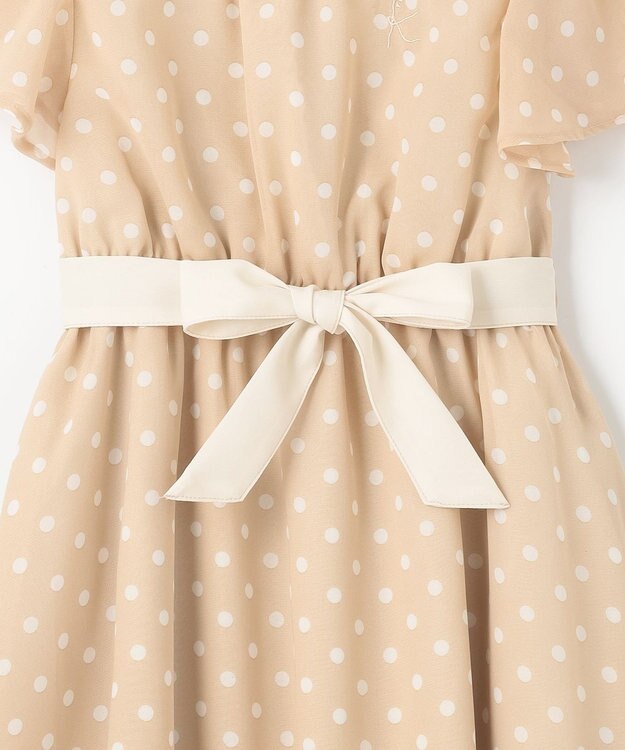 組曲 KIDS 【110-140㎝】アメリドット ワンピース ベージュ