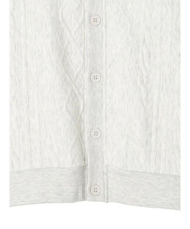 CRAFT STANDARD BOUTIQUE ケーブル柄カットカーディガン2 Oatmeal