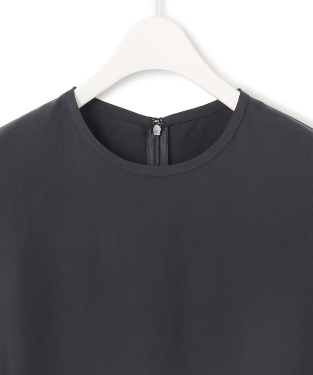 ICB L 【洗える】 キュプラフィブリルツイル Tブラウス ネイビー系