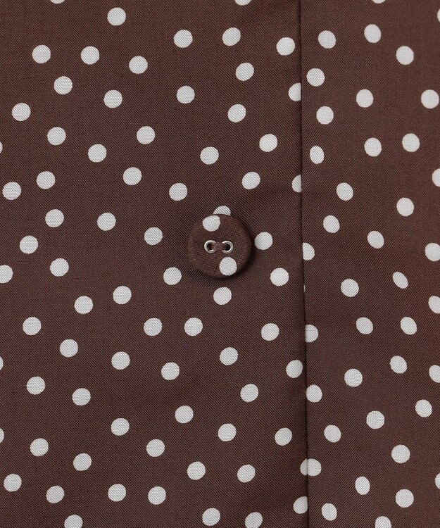 TOCCA 【洗える】RAINY SEASON ドレス ブラウン×ドット系