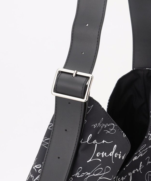 ICB 【A4サイズ収納可】5cityレタードプリント ショルダーバッグ 5cityプリント系