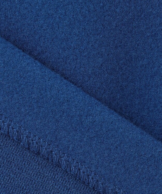 J.PRESS LADIES L ニードルパンチ ハーフジップ カットソー ブルー系