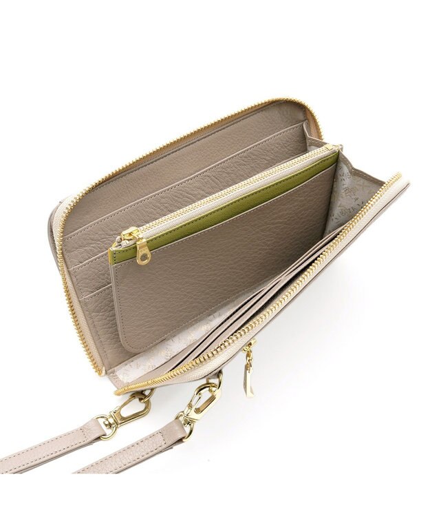 IBIZA プレーサ　ウォレット＆スマートフォンポシェット ピンクベージュ