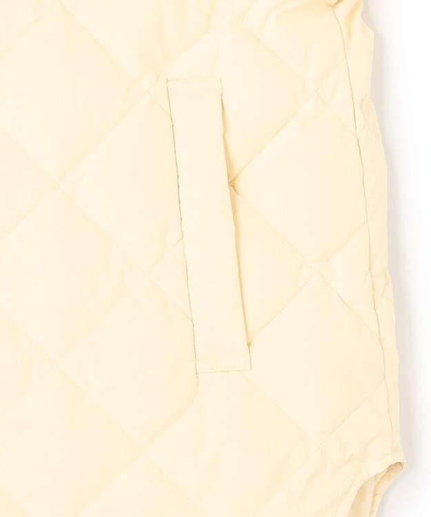 UNFILO 【自宅で洗濯OK / 軽量で暖かい】TAIONコラボ キルティングブルゾン クリーム