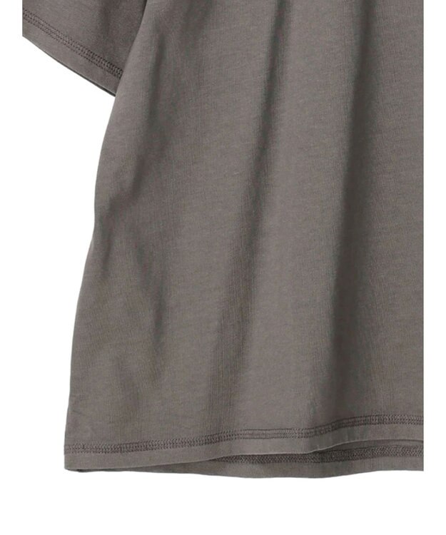 Green Parks ５分袖ピグメントロゴプルオーバー Gray