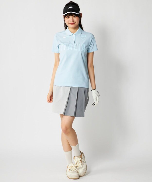 FILA GOLF／marie claire 【Kappa】半袖ポロシャツ ブルー