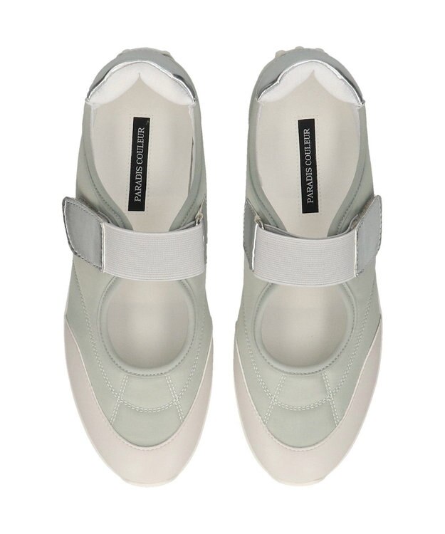 Bridget Birkin 【PARADIS COULEUR】ロープロファイルメリージェーンスニーカー グリーンコンビ