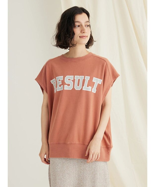 CRAFT STANDARD BOUTIQUE ミニ裏毛　パウダー加工　２ｗａｙクラックＰＴベスト Dark Orange