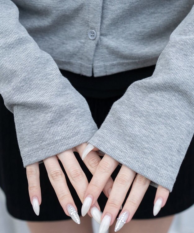 WEGO カーデドッキングレイヤードロンT 杢グレー