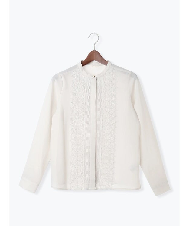 Te chichi フロントレースブラウス グレー