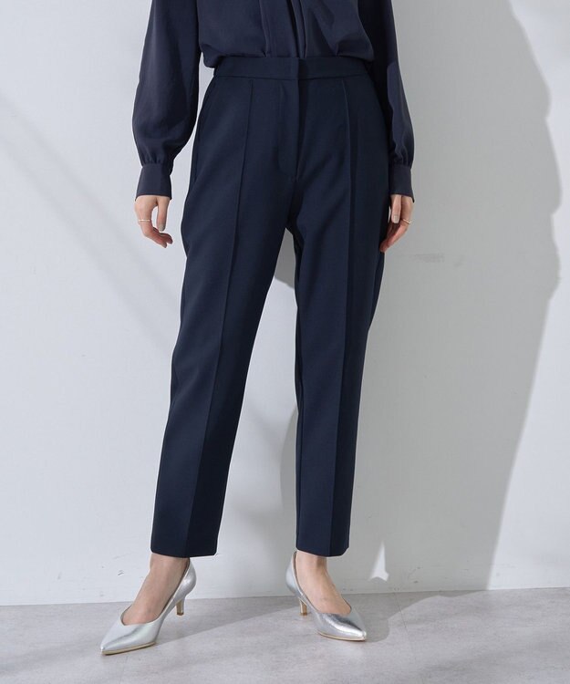YECCA VECCA ストレッチピンタックパンツ Navy