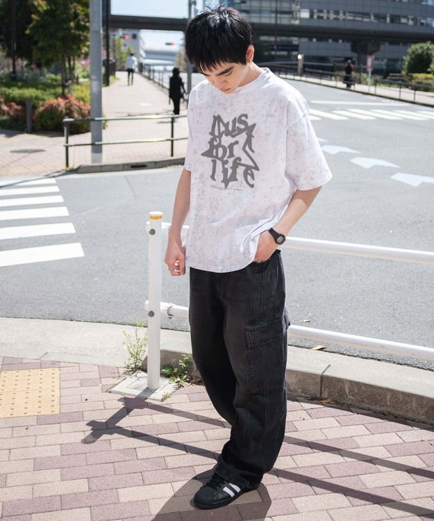 WEGO スノーパターングラフィックT（SS） ホワイト