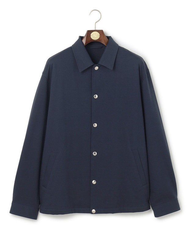 J.PRESS MEN 【KANEMASA】 グレンチェック サッカージャージー コーチジャケット ネイビー系