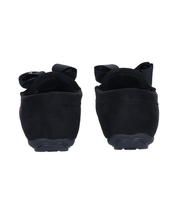 Bridget Birkin 【Bridget Birkin】グログランリボンモカシンシューズ ブラックスウェード