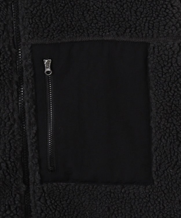 WEGO 【ユニセックス着用ITEM/SMLサイズ展開】ボアブルゾン ダークグレー