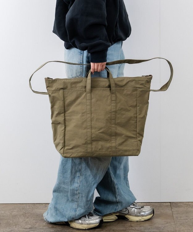 NIZYU KANO 【はまじコラボ】Airyトート Mサイズ カーキ