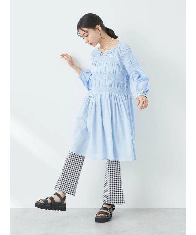 earth music&ecology シャーリングチュニック Off White