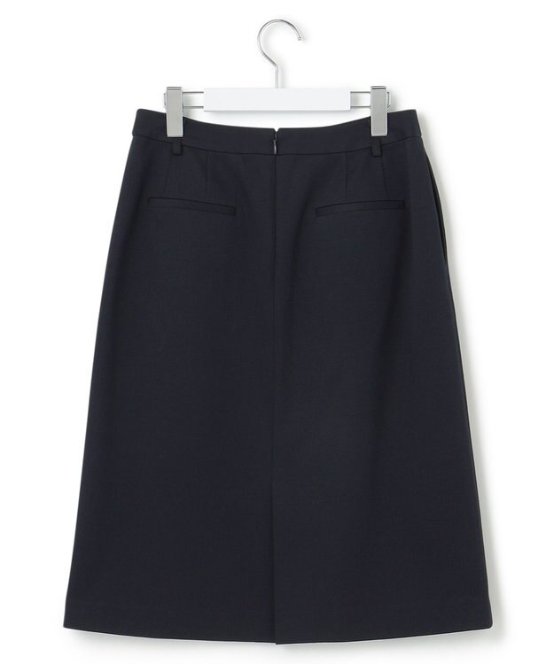 23区 L 【セットアップ対応/洗える】トリアセジャージーセットアップ スカート ネイビー系