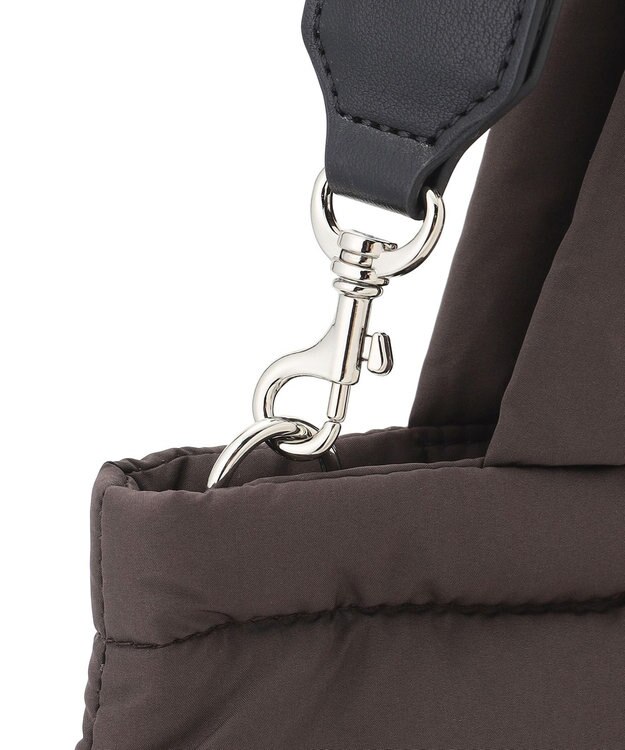 UNFILO パデッド ミニトートバッグ ブラウン