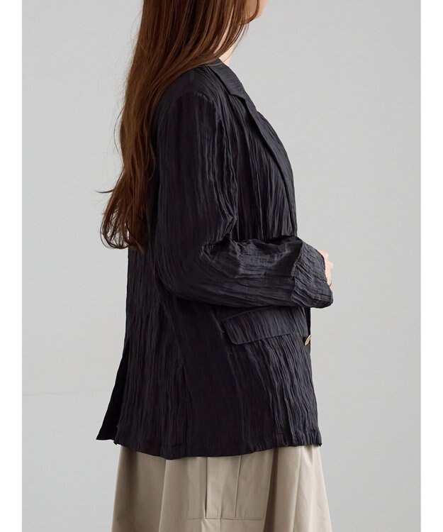 Te chichi リンクルライトテーラードジャケット ブラック