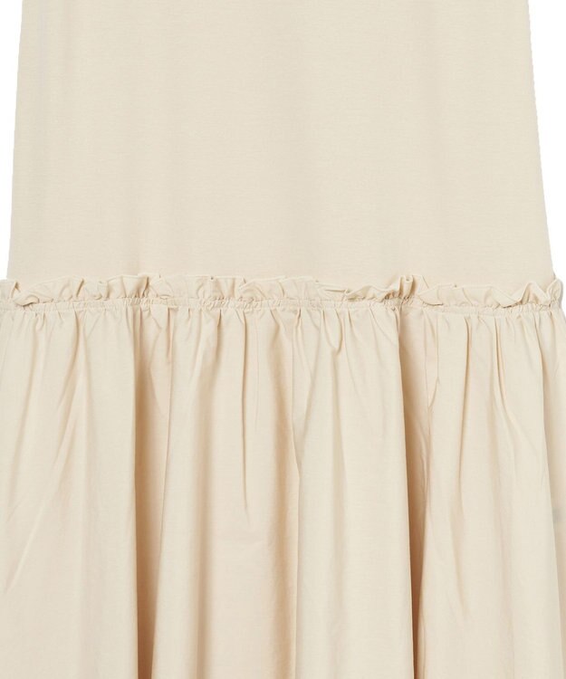 JOSEPH 【洗える】ポプリンジャージー　キャップスリーブドレス Seashell