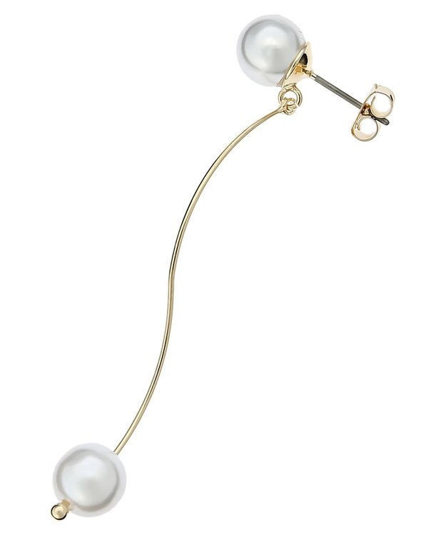 Green Parks ・ＨＡＬＦ　ＴＩＭＥ　ウェーブパールピアス Gold