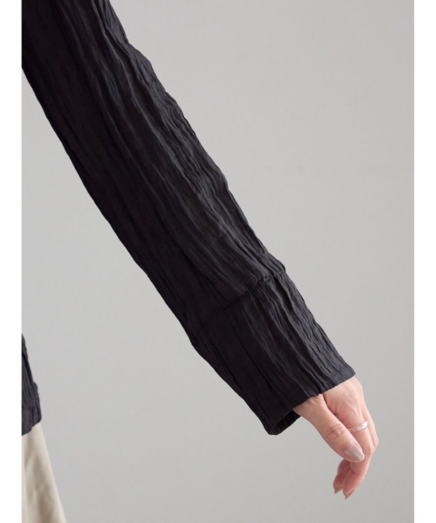 Te chichi リンクルライトテーラードジャケット ブラック