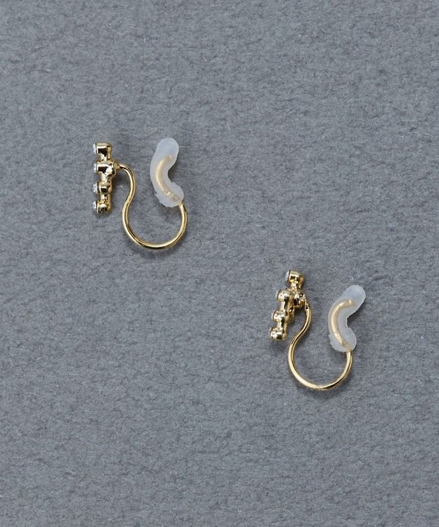 Phoebe 〈痛くないシリーズ/金属アレルギー対応〉タイニーコスモビジューライトフィットイヤリング　小粒/小さい/小さめ ゴールド