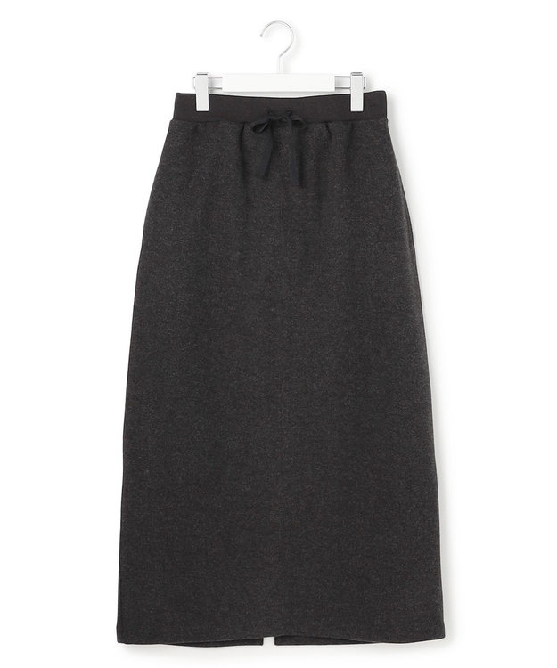 J.PRESS YORK STREET 【WOMEN】ウールライクジャージー タイトロングスカート グレー系