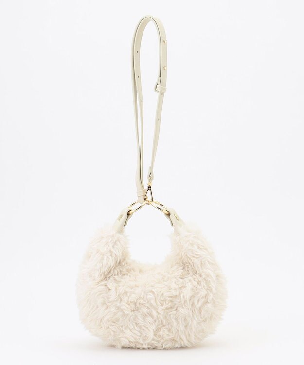 組曲 【加藤ローサさん着用】キャットショルダー バッグ アイボリー系