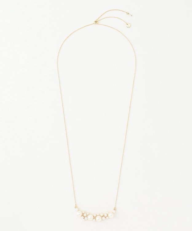 自由区 【カタログ掲載】ランダムパールバーショート ネックレス ゴールド