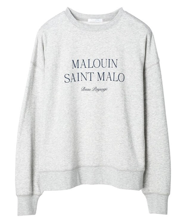 Green Parks アソートロゴ裏毛プルオーバー Light Gray Mixture