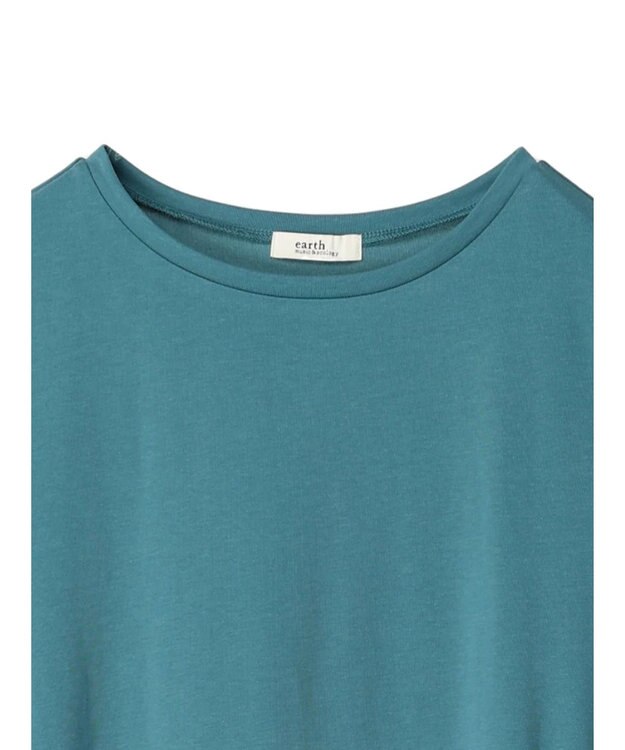 earth music&ecology プレーティング天竺Ａラインワンピース Green