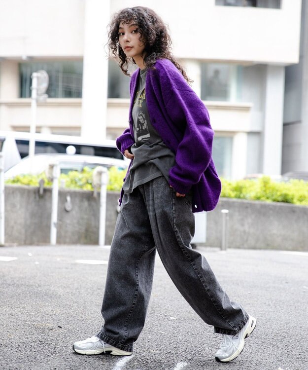 WEGO スケーターズ　タックワイドデニムパンツ ブラックその他