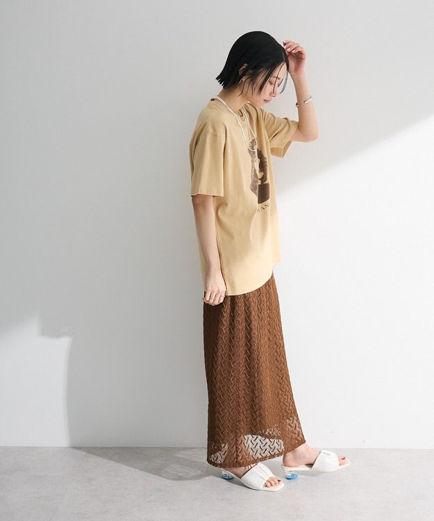 Green Parks ■ＲＵＳＳＥＬＬ　プリントショートスリーブＴＥＥ Beige