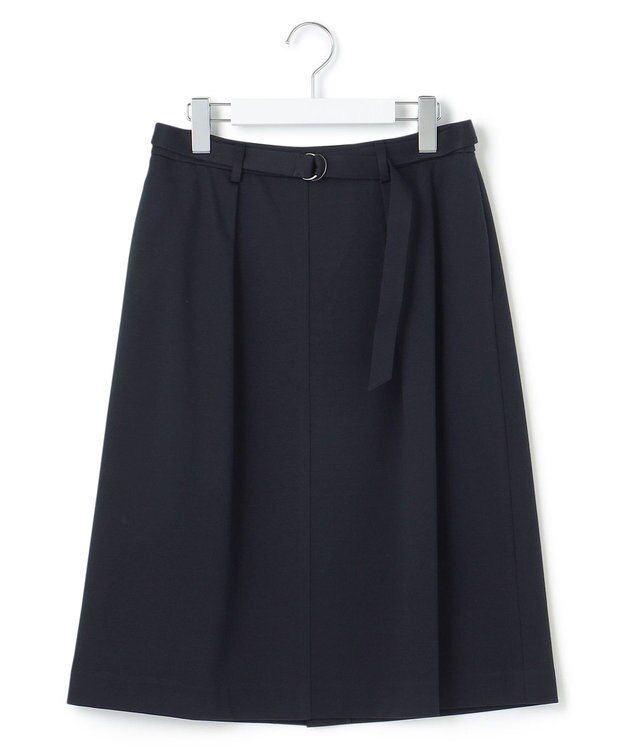 23区 【セットアップ対応/洗える】トリアセジャージーセットアップ スカート ネイビー系