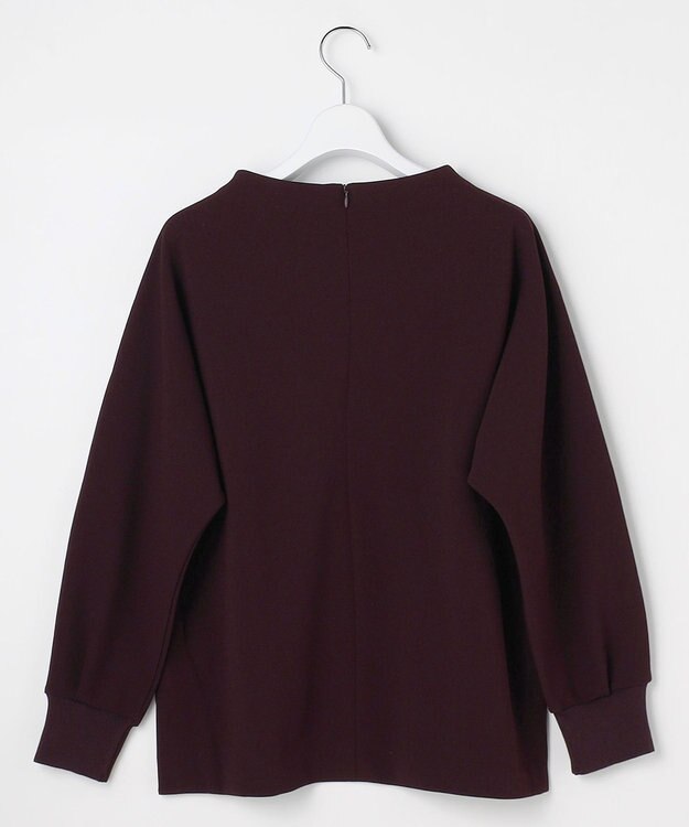 J.PRESS LADIES ジョーゼットダンボール ボトルネック カットソー パープル系