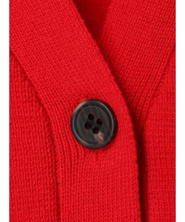 CRAFT STANDARD BOUTIQUE ＶネックＢＩＧシルエットカーディガン Red