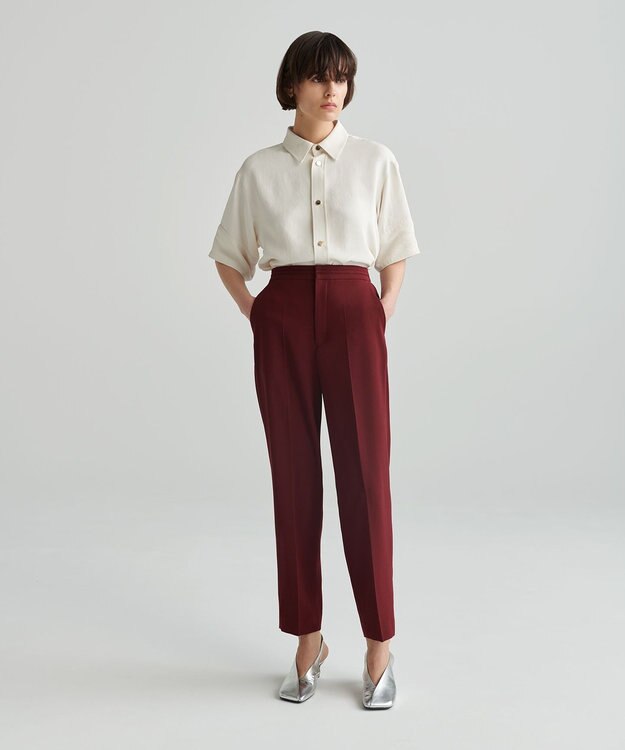 NAVE 【ReNAVE　洗える】アセテートギャバシャツ オフホワイト