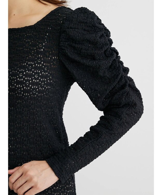 Green Parks ・Ｐｅｔｉｔ　Ｆｌｅｕｒ　フラワーレースプルオーバー Black