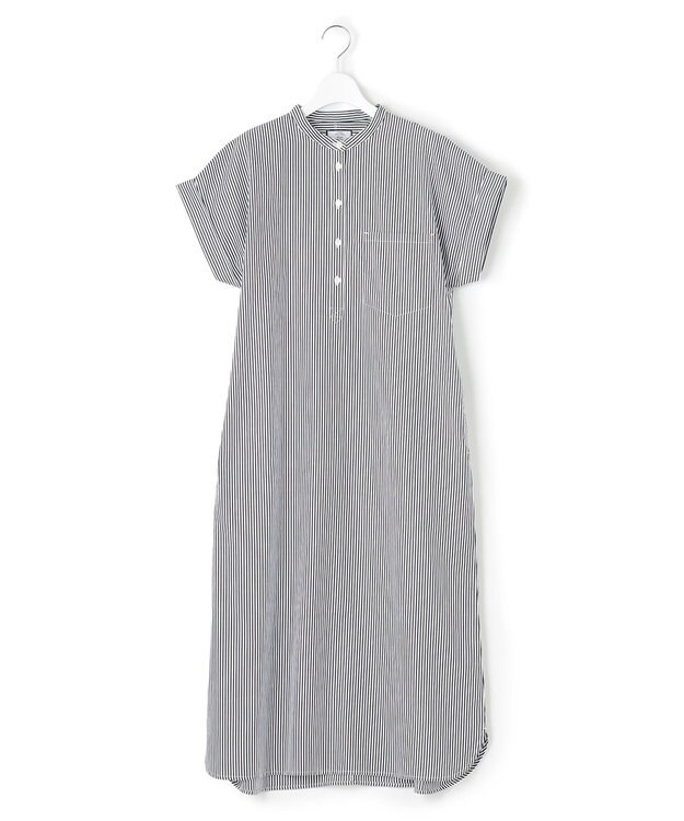 J.PRESS YORK STREET 【WOMEN】ドルマンシャツ ワンピース ブラック系1