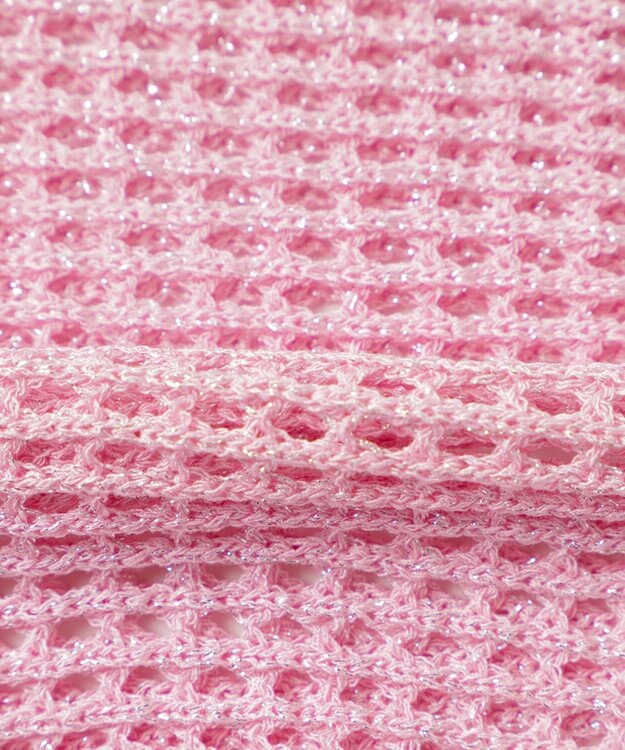 WEGO ラメショートニットプルオーバー ピンク